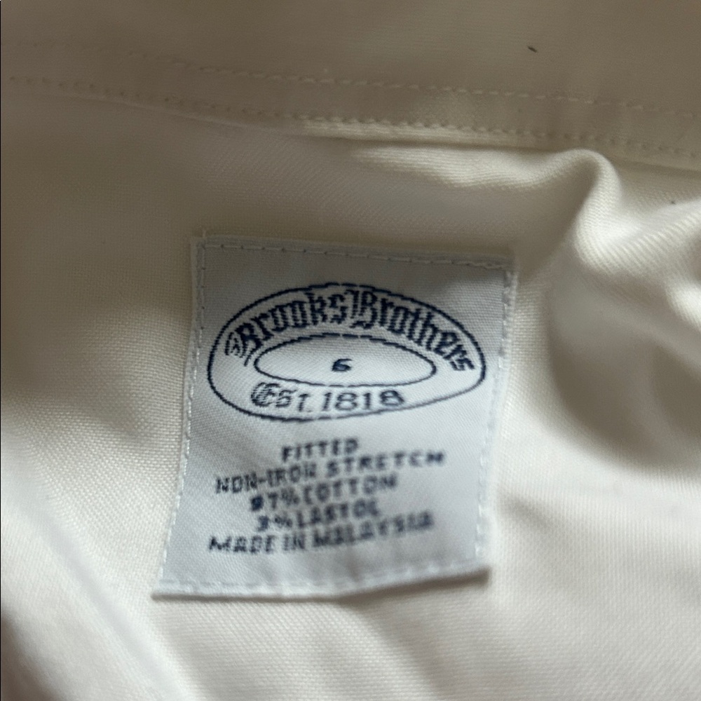 Brooks Brothers Classic White Button-Down Shirt - Picture 2 of 3
